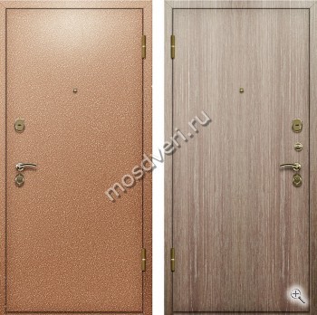 Дверь с напылением из порошка и ламинатом под дуб внутри - купить от производителя Мосдвери Дверь с напылением из порошка и ламинатом под дуб внутри