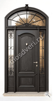 Арочная входная дверь в квартиру DDV-09 - купить от производителя Мосдвери Арочная входная дверь в квартиру DDV-09
