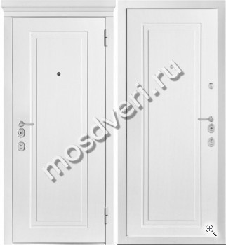 Входная белая дверь с терморазрывом МДФ - купить от производителя Мосдвери Входная белая дверь с терморазрывом МДФ